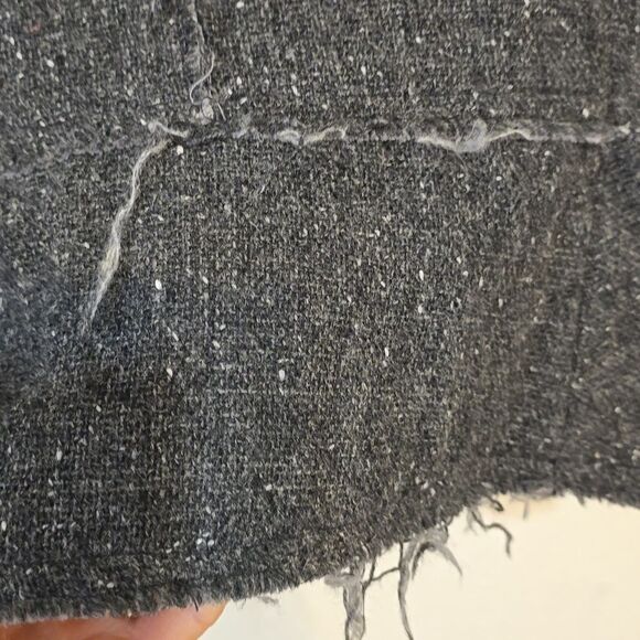 All Saints Wool Coat /Women gray Wool/angora blendTweed Jacket size me… - Picture 6 of 12